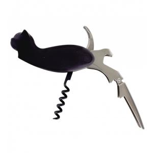 Vinöppnare Katt Svart