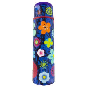 Termos 50cl Blå Med Blommor