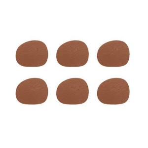 Raw Glasunderlägg Ljusbrun 6-pack