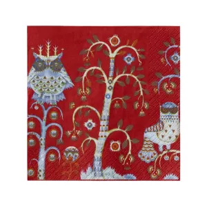 Taika Servetter 33x33cm Röda
