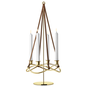 Season Förlängning För Ljusstake Guldpläterad