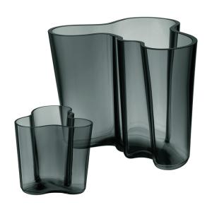 Alvar Aalto Vas Gåvoset 2st 16+9,5cm Mörkgrå