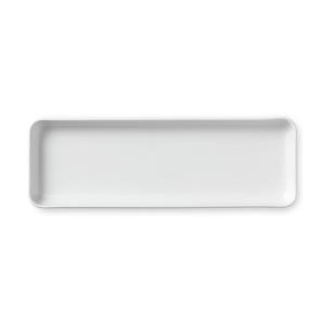 White Fluted Fat 36cm