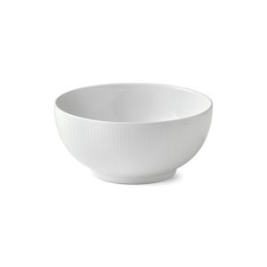 White Fluted Skål 1,8L