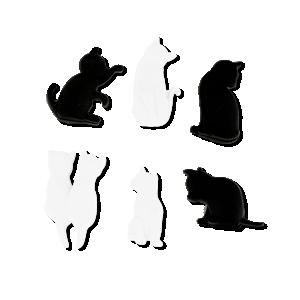 Glasmarkörer Katter