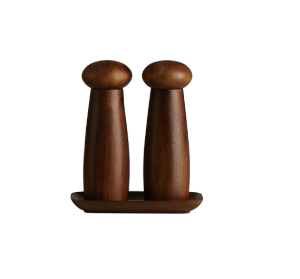 Raw Kvarnset Med Bricka Teak