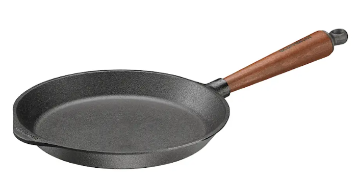 Gjutjärnsstekpanna Med Trähandtag Ø24cm