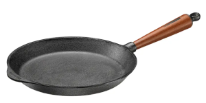 Gjutjärnsstekpanna Med Trähandtag 26cm