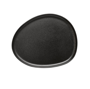 Raw Tallrik Organic 24x21cm Titanium Svart