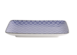 Tallrik 21x13,5cm Sashiko