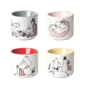Äggkopp Mumin Love 4-pack