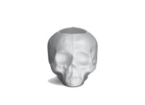 Still Life Skull Ljuslykta 8,5cm Offwhite