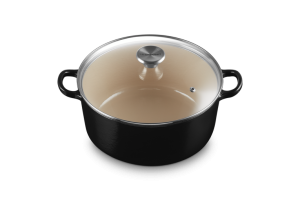 Signature Gryta 3.3L rund Svart med Glaslock