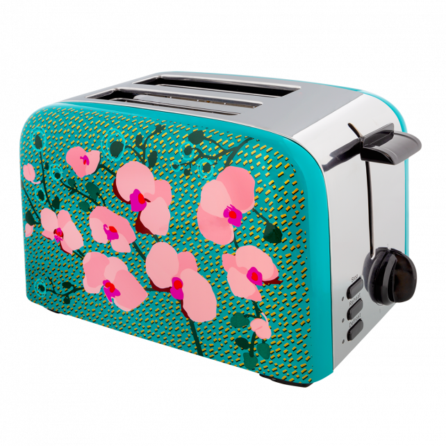 Cache Toaster Brödrost Turkos Orchidé