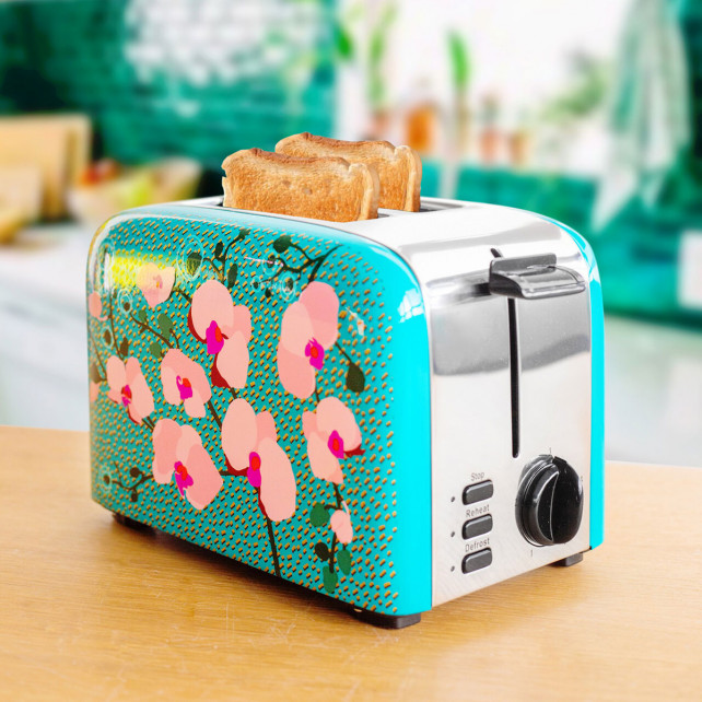 Cache Toaster Brödrost Turkos Orchidé