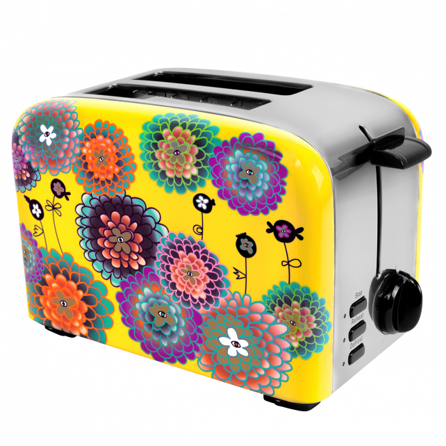 Cache Toaster Brödrost Gul Dahlior