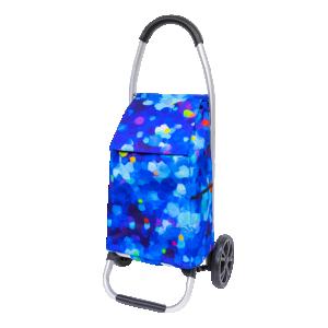 Shoppingvagn På Hjul Blå Palett