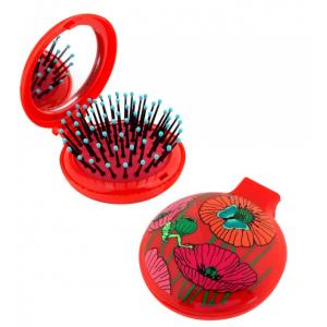 Hårborste Med Spegel Vallmo