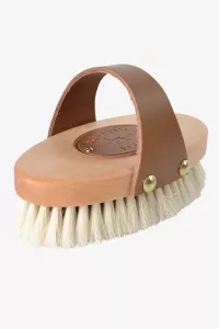 Borstiq Gethårsborste med Läderrem L