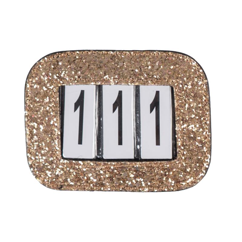 Glitter Nummerhållare Rose Gold