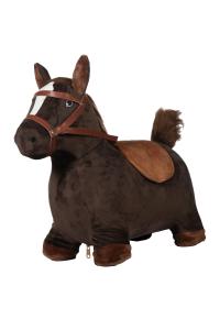 Hoppande Häst Mörkbrun