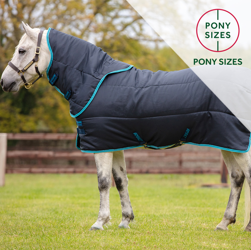 Coperta Da Stalla Horseware Amigo Insulator Plus Per Pony - Imbottitura 200g Con Collo Staccabile