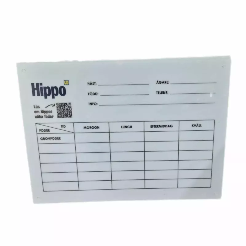 Hippo Fodertavla 29,7x21cm
