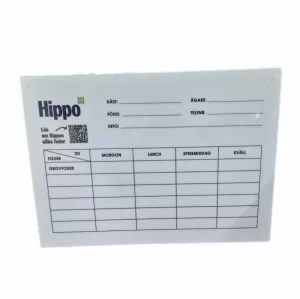 Hippo Fodertavla 29,7x21cm