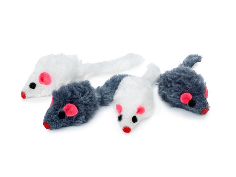 Kattleksak Möss 4-pack