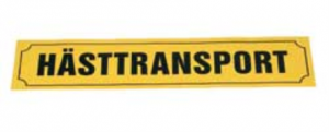 transport häst skylt