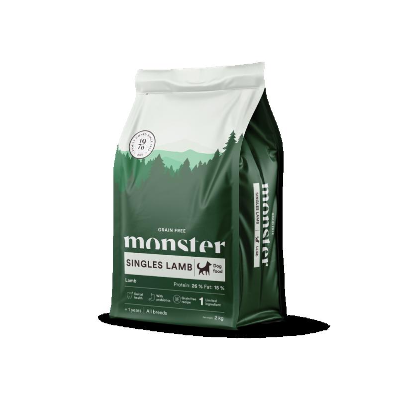 monster hundmat lamm