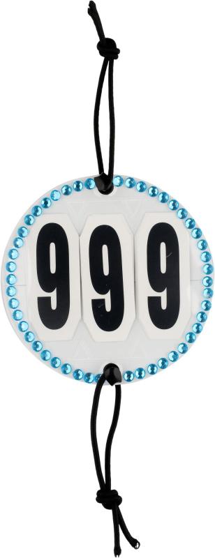 Nummerhållare Kristall/Blå