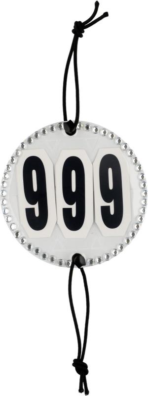 Nummerhållare Kristall/Silver