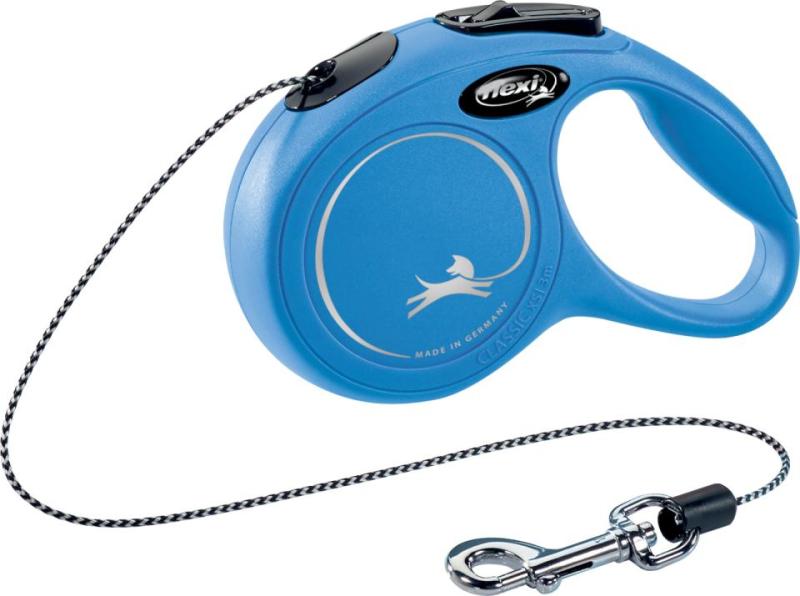 Flexi New Classic Cord S 5m 12kg Blå