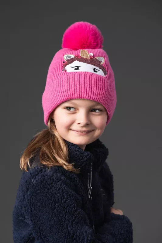 EQ Val unicorn mössa Phlox Pink