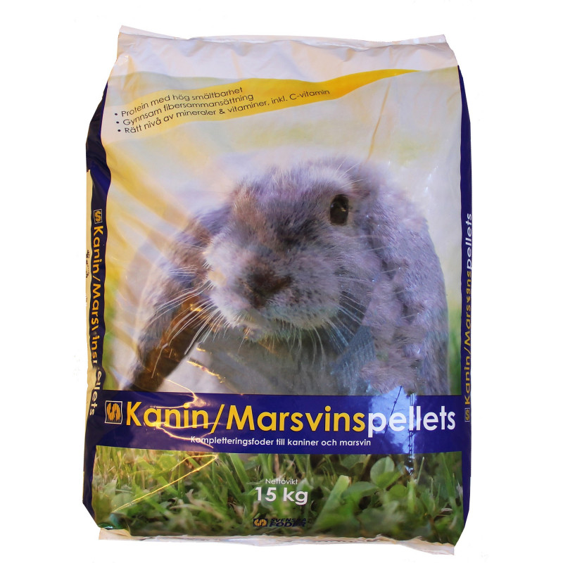 Kanin/Marsvin pellets 15kg