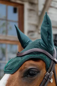 Wellington velvet pearls pine green Full