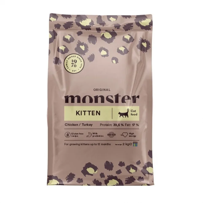 monster kattunge mat