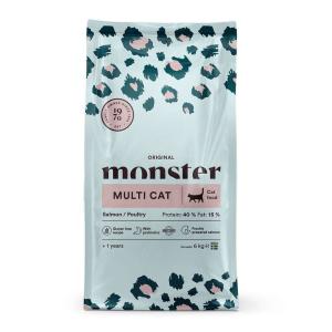 Monster cat orig multicat salmon/paultry 6kg
