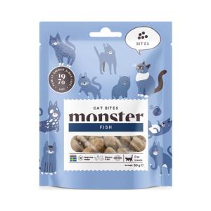 Monster Cat Soft treats Bites Fish 50g