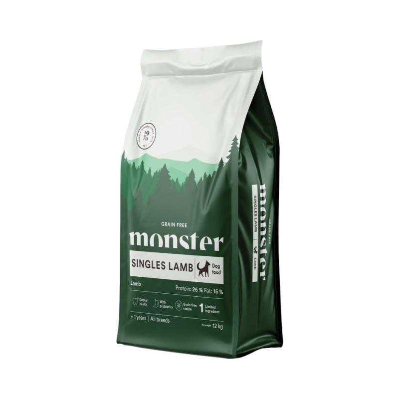 Monster Dog GF Singles Lamb 12kg