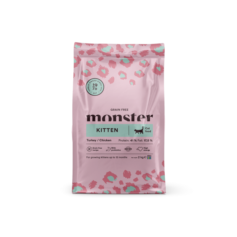 Monster cat GF Kitten Turkey/Chick 2kg