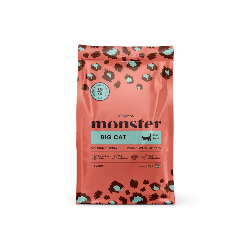 monster kattmat för stora katter