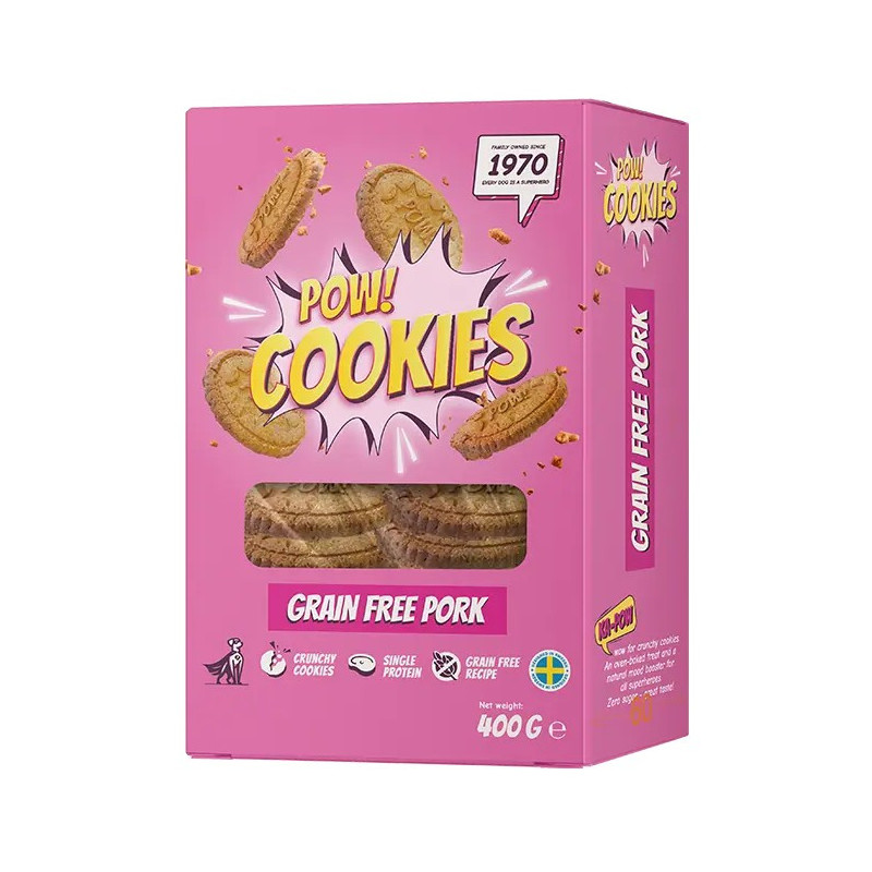 POW Dog Cookies GF Pork 400g