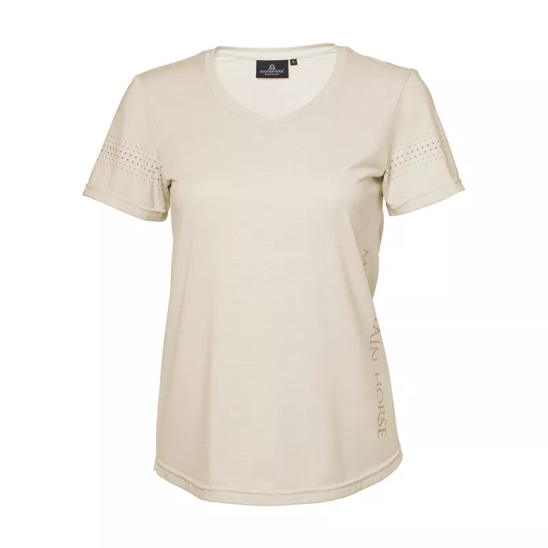 Tyra Tech Top (Beige melange, M)