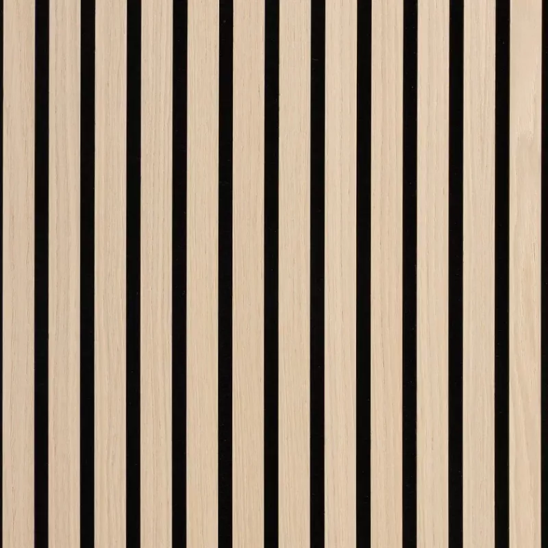 Wood on Wall Akustikpanel Ek - Vitlackad