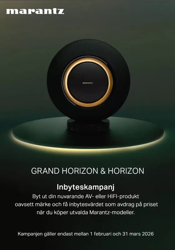 Marantz Grand Horizon & Horizon - Inbyteskampanj