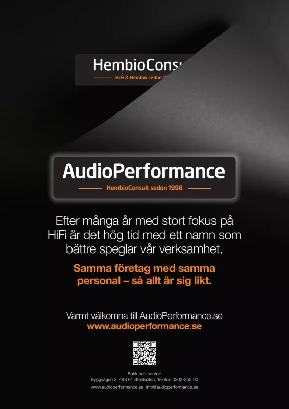 HembioConsult blir AudioPerformance