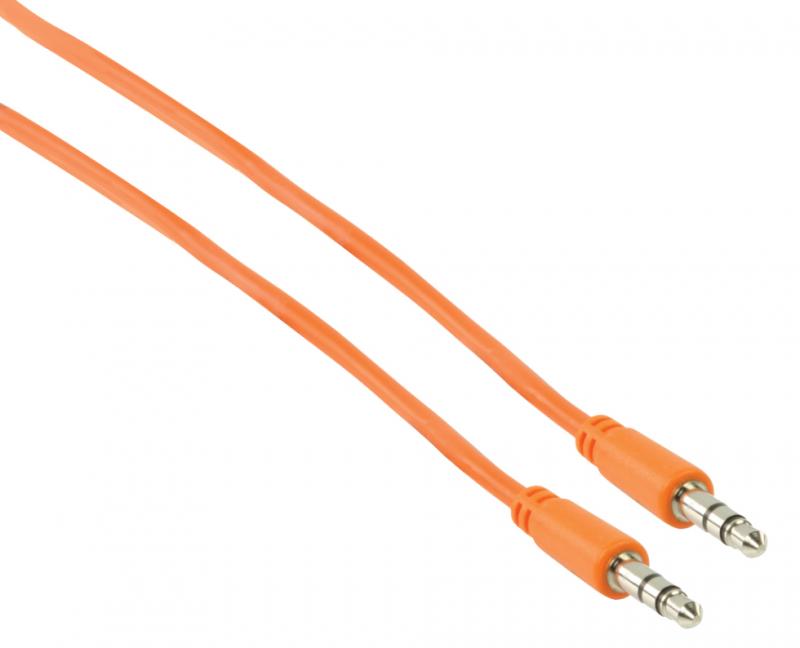 3.5mm AUX tele-kabel stereo1m orange