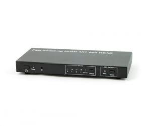 HDMI-switch 4x1 med Ethernet